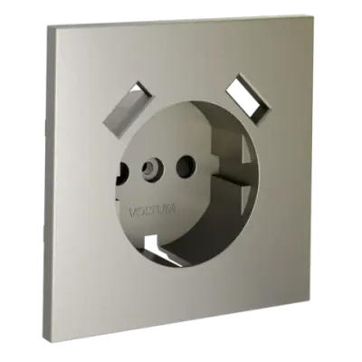 VLS000904 Накладка для розетки с заземлением и защитными шторками, с USB A+A, S70 (шелк). (ТМ Maytoni)