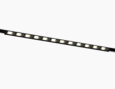 Светильник светодиодный трековый Magnetic 48V 10mm GL2335 BK черный IP20 10W 3CCT 3000/4200/6400K 200*10*37