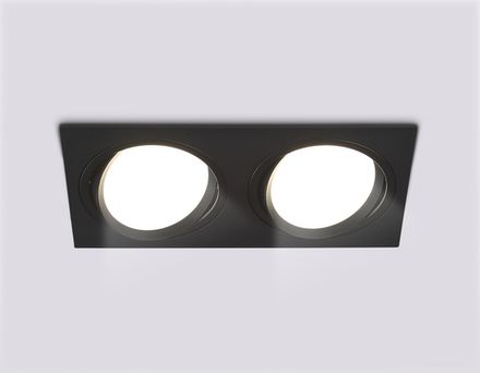 Светильник встраиваемый поворотный точечный TN51920/2 BK черный GX53 max 12W 220*115*23
