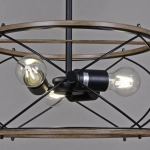 IL1008-3P-05 BK WOOD светильник потолочный ILLUMICO, E27х3
