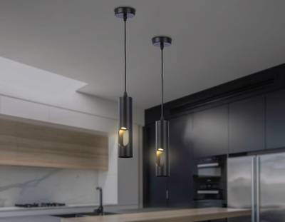 Светильник подвесной TN5108 BK черный GU10 max 12W D55*1245