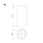Светильник SP-GABI-SURFACE-R60-12W Day4000 (BK, 36 deg, 230V) (Arlight, IP40 Металл, 5 лет)