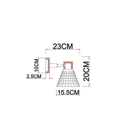 Бра Arte lamp MELEPH A4096AP-1BR, 1хE27