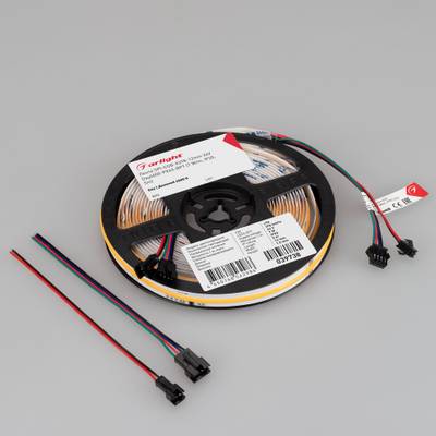 Светодиодная лента SPI-COB-X378-12mm 24V Day4000-PX63-BPT (7 W/m, IP20, 5m) (Arlight, бегущий огонь)
