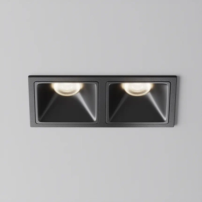 Встраиваемый светильник Альфа / Alfa LED 20 Вт 4000 К 50°, DL043-02-10W4K-SQ-B-1. TM Maytoni