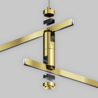 Подвес тросовый Hang двойной Flarity латунь, TRA157SW-D1-BS. TM Maytoni