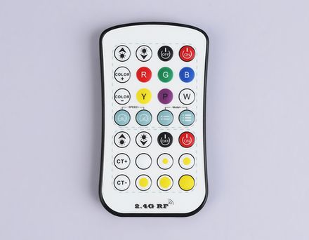 Контроллер для светодиодных лент RGB+CCT с регулировкой температуры света c радио пультом 2.4G 12A 12V 144W/ 24V 288W GS11501 (CR2025)