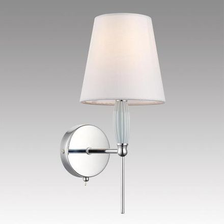 8279/1W CLASSI LN26 054 хром/серый, металл/керамика/текстиль Бра Е14 1*40W 220V KARMEN