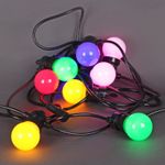 A-967 MIX гирлянда светодиодная 5м, 10LED, насадки "Шарик", чёрный провод