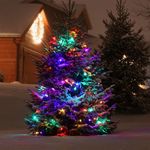 Новогодняя гирлянда нить мульти с эффектом мерцания 10м IP65 400-101 мульти с эффектом мерцания