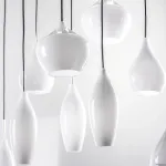 803120 Подвес PENTOLA 12x40W E14 ХРОМ/БЕЛЫЙ Lightstar