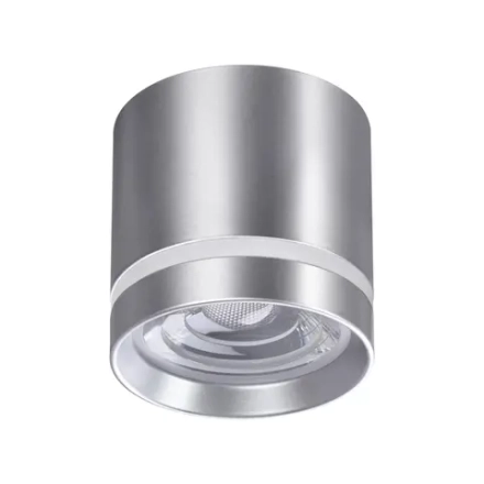 358493 OVER NT20 448 серебро Светильник накладной IP20 LED 4000K 12W 220V ARUM
