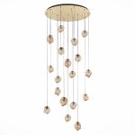 SL1175.303.18 Светильник подвесной ST-Luce латунь/янтарный E14 18*40W