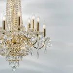 700162 Люстра подвесная CLASSIC 16х60W E14 ЗОЛОТО Lightstar