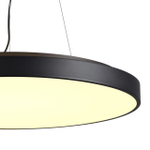 7756/92L MITRA LED SN 097 Светильник металл/акрил/черный LED 80Вт+12Вт(подсветка) 3000K D800 IP20 QUASAR