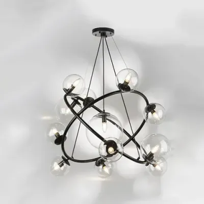 815410 Люстра CROCO 12х40W E14 ЧЕРНЫЙ МАТОВЫЙ Lightstar