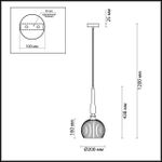 4767/1 PENDANT ODL21 491 белый/бронзовый Подвес E27 60W RUNGA