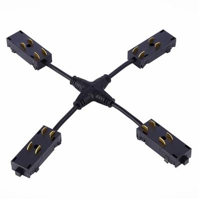 ST015.422.20 X- образный коннектор Skyline 220 ST-Luce Черный