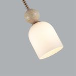 6625/1B MIDCENT ODL26 Подвесной светильник  белый/камень/металл IP20 E14 40W  220-240V LOLLA