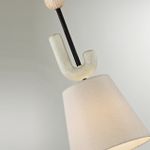 5410/1 MODERN ODL_EX24 167 черный матов./бежевый/металл/полирезин/ткань Подвес E14 1*40W BAGEL