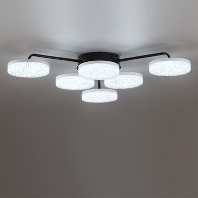 8236/6CL LEDIO LN25 000 черный, металл/акрил Люстра потолочная с ПДУ LED 85W 3000-6000К 220V DIDANA