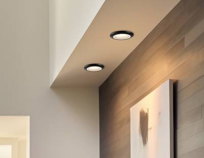 Светильник встраиваемый IP44 с высокой степенью пылевлагозащиты TN111 BK черный IP44 GU5.3 D93*33