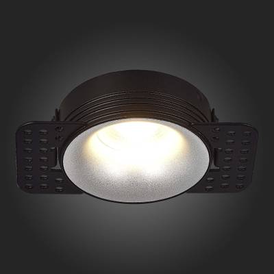 ST218.418.01 Св-к встр. Черный GU10 1*50W  IP20 D85xH30 165-265V Без ламп