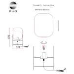SL1050.505.01 Прикроватная лампа ST-Luce Черный/Коньячный E27 1*40W (из 2-х коробок)