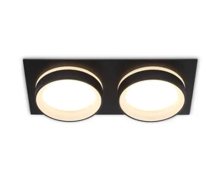 Светильник встраиваемый TN6712/2 BK черный IP44 GX53/2 max 15W 210*105*45