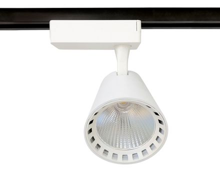 Трековый однофазный светодиодный светильник GL5975 WH белый LED 24W 4200K 24°