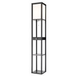 8092/1F COMFI LN25 черный/белый, дерево/текстиль Торшер Е27 1*60W 220V PRACTIC