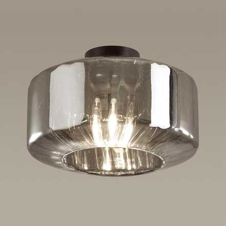 4746/1C PENDANT ODL21 487 дымчатый/черный Светильник потолочный E27 1*60W BINGA
