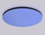 Потолочный светодиодный светильник с Wi-Fi Яндекс Алисой/Tuya/Smart Home/Alexa FZ2006 BK черный IP54 30W 3000K-6500K+RGB D450*60 (ПДУ ИК)