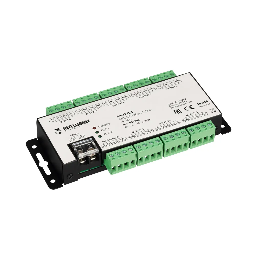 INTELLIGENT ARLIGHT Сплиттер ARL-SPI-308-73-SUF (5-24V) (IARL, IP20 Металл, 3 года) INTELLIGENT ARLIGHT Сплиттер ARL-SPI-308-73-SUF (5-24V) (IARL, IP20 Металл, 3 года)