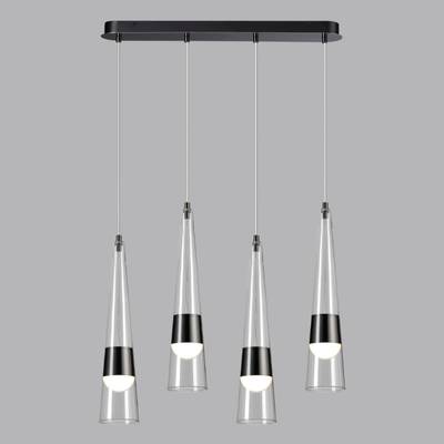 5044/42L L-VISION ODL24 301 глянц.темн.хром/прозрачный/металл/стекло Люстра LED 42W 3000K 4167Лм LUMP