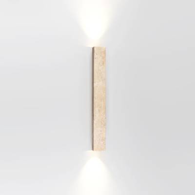 6625/10WL HIGHTECH ODL25 231 Настенный св-к Up Down металл/камень/бежевый IP20 10W CRI&gt;90 3000K 220V TRAVERTINO