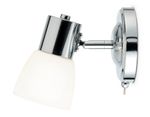 Накладной спот с выключателем TR3961 CH/FR хром/белый матовый E27 max 40W 118*105*200