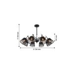 Потолочная люстра Eget 2197-8U, 8*E14*40W. ТМ F-Promo