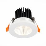 ST704.548.10 Св-к встр. Белый LED 1*10W 4000K 900Lm Ra&gt;90 38° IP20 D80xH60 170-240V