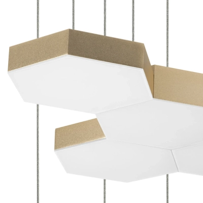 750221 Люстра подвесная FAVO LED-60W 2880LM Satin Gold 3000K Lightstar