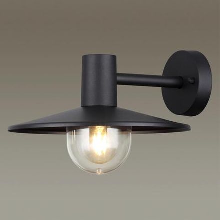 4833/1W NATURE ODL21 741 черный/стекло Ландшафтный настенный светильник E27 1*40W IP44 FURCADIA