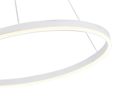 08214,01A(4000K) Подвес Тор белый d80 h150 Led 45W (4000K) 2 типа крепления