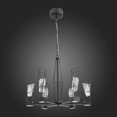 SL815.303.06 Люстра подвесная ST-Luce Серый графит/Серый графит, Прозрачный LED 6*8W 4000K