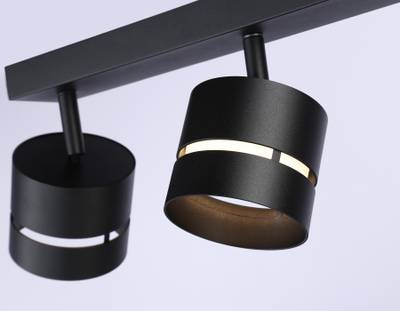 Светильник накладной TN71064/3 BK черный GX53/3 max 12W 405*85*150