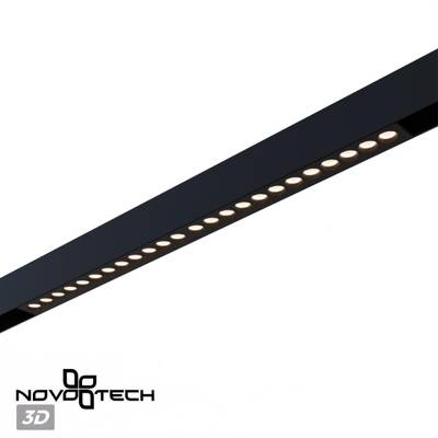 359932 PORT NT25 208 черный Трековый светильник с переключ. цв. темпер. IP20 LED 3000К\4000К\6000К 24W 90-240V VECTOR