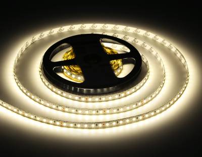 Светодиодная лента GS3102 2835 120Led/ 10W m/ 24V IP20 4500K/ 5000*8*1.2mm/ кратность резки 50mm (2 конт.)