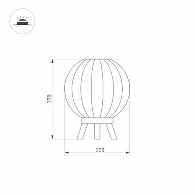 Светильник LGD-PEARL-TAB-7W Warm3000 (GR, 164 deg, 230V) (Arlight, IP65 Металл, 3 года)