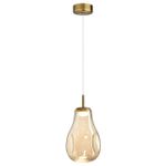 5098/4L PENDANT ODL25 423 античн.бронза/янтарный/металл/стекло Подвес LED 4W 4000K 388Лм NAVE