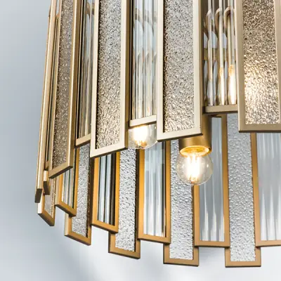 712052 Люстра AGAVE 5х40W E27 ШАМПАНЬ/ПРОЗРАЧНЫЙ Lightstar