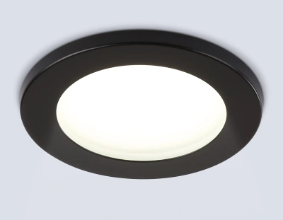 Светильник встраиваемый TN6632 BK черный IP44 GX53 D100*60
